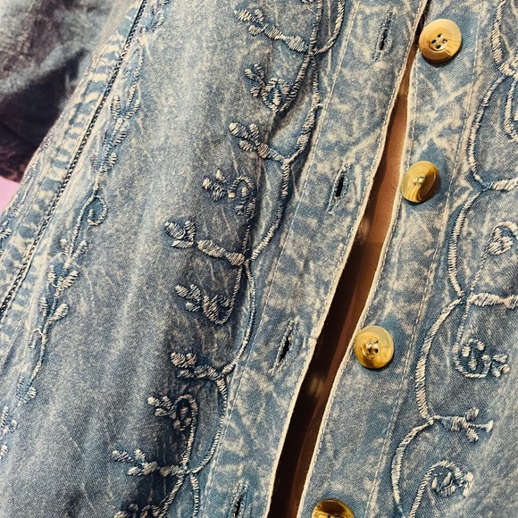 Vintage Jean Embroidery Dress - Picture 3 of 5